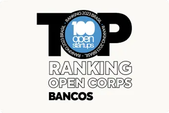 Selo 100 open Startups. Ranking Open Corps Bancos 2023