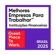 Selo de Melhores Empresas Para Trabalhar em Instituições Financeiras no Brasil em 2025