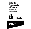 Selo de Prevenção a Fraude Instituição Certificada 2024 CNF